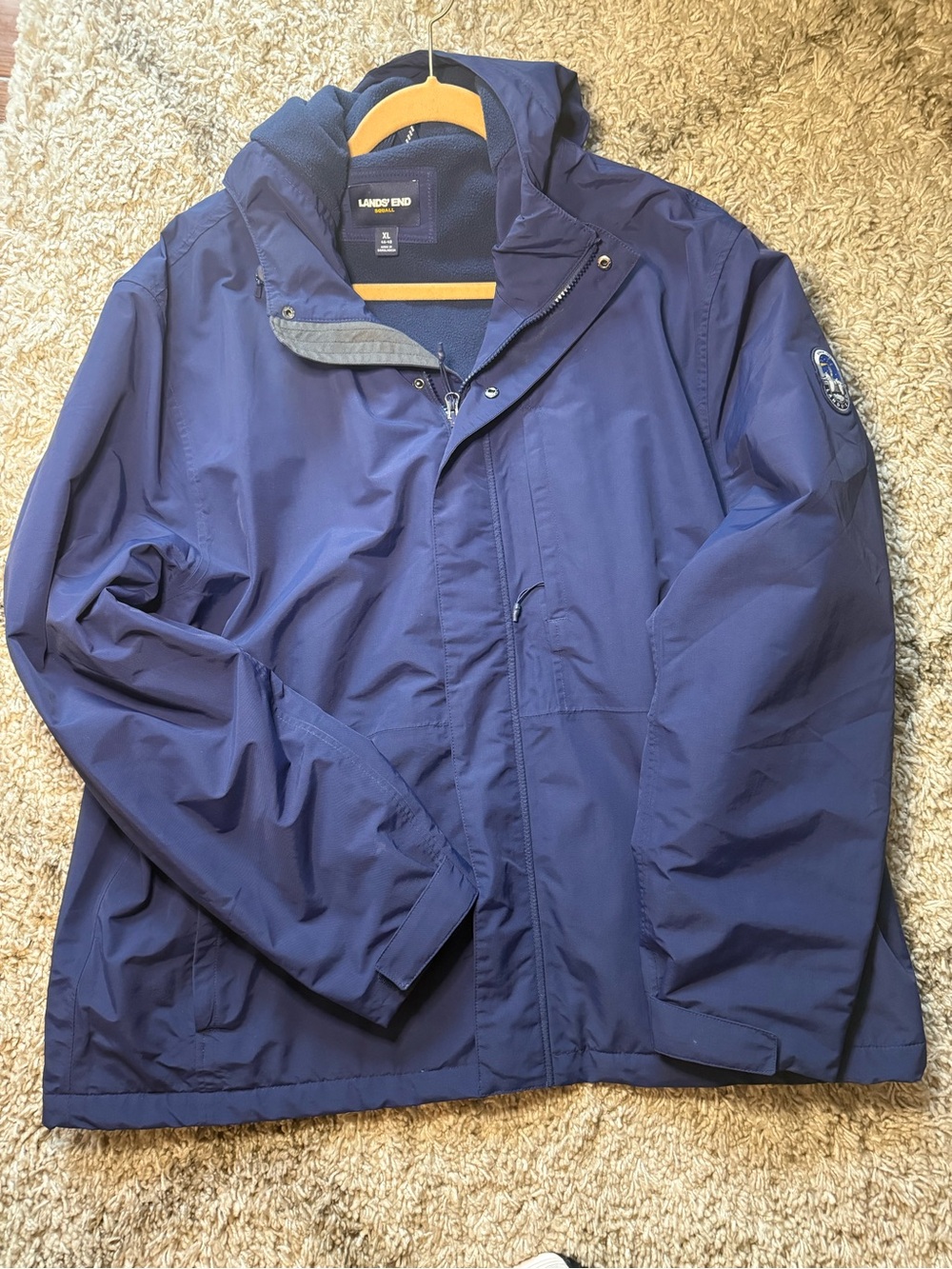Lands’ End Men’s Squall Waterproof Winter Jacket size Xl